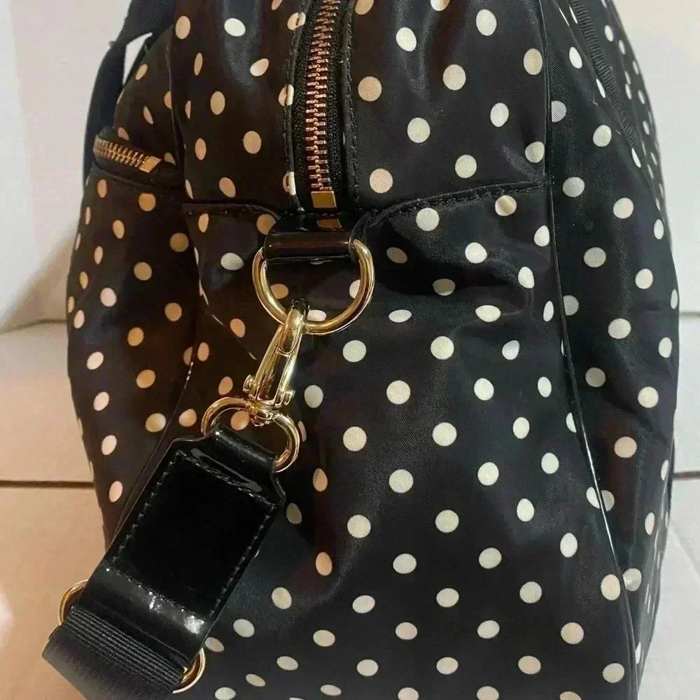 Kate spade polkadot nylon satchel handbag